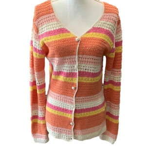 Vintage ARRIVISTE  Crochet Cardigan